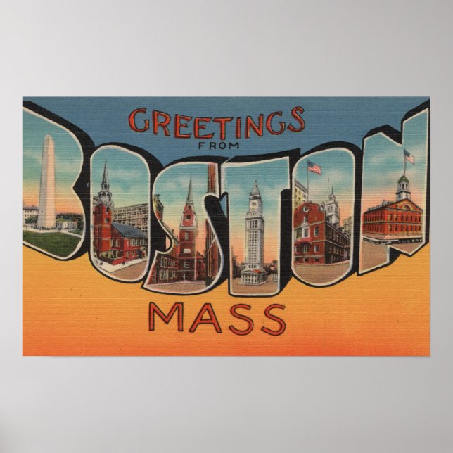 Boston, Massachusetts (Byggnad) Poster (Framsidan)
