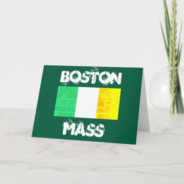 Boston Massachusetts Celticska stolthet – irländsk Tack Kort (Framsida)