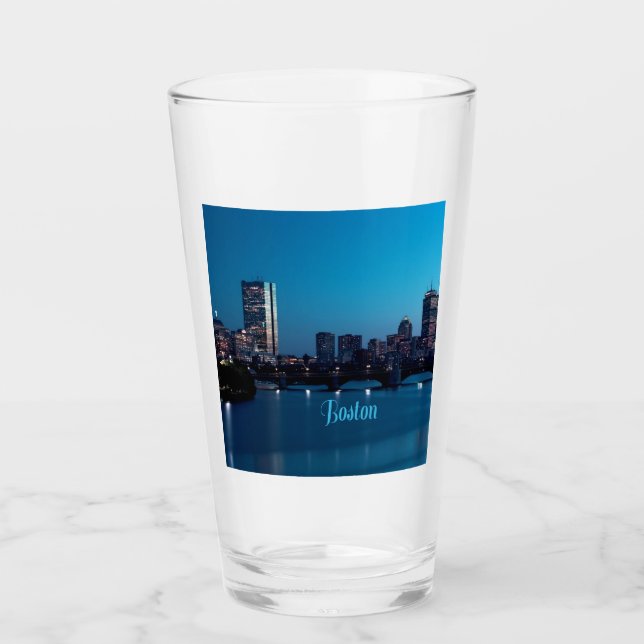 Boston Massachusetts City Skyline Glaskopp (Framsida)