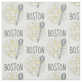 BOSTON Massachusetts Clam Chowder Foodie Soppa MOR Tyg