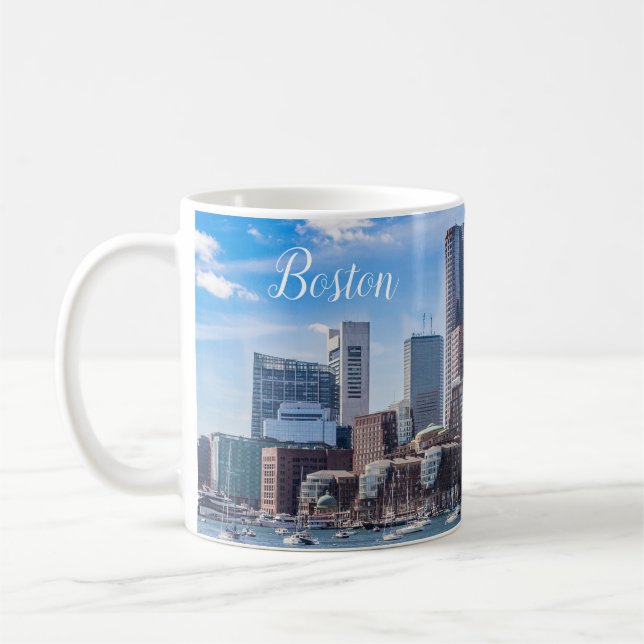 Boston Massachusetts Coffee Mug Waterfront Kaffemugg (Vänster)