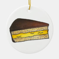 Boston Massachusetts Cream Paj Slice Dessert