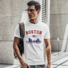 Boston Massachusetts Est. 1630 Travel T Shirt