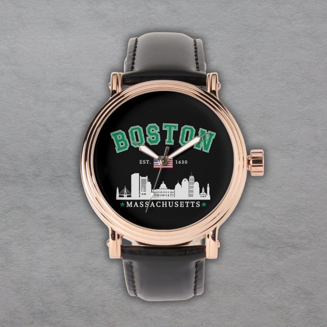 Boston Massachusetts Est. 1630 Vintage Armbandsur (Skapare uppladdad)