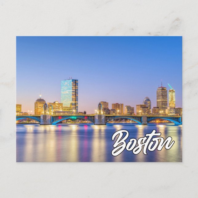 Boston, Massachusetts, Förenade Stater Vykort (Framsida)