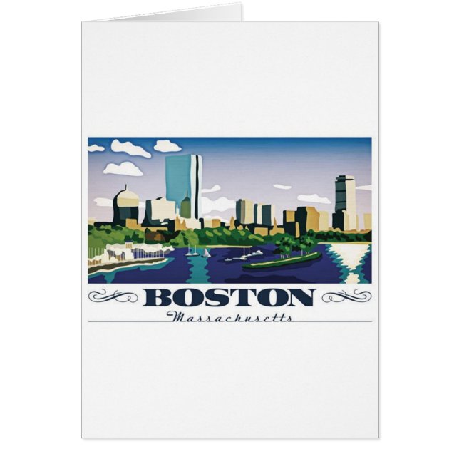 Boston, Massachusetts Hälsningskort (Framsidan)
