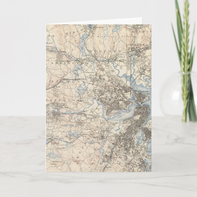 Boston, Massachusetts Helgkort (Framsida)