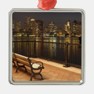 Boston Massachusetts horisont 3 Julgransprydnad Metall