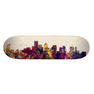 Boston Massachusetts horisont Old School Skateboard Bräda 21,6 Cm