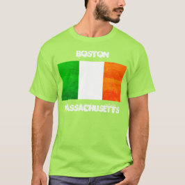 Boston Massachusetts Irish Flag – Irish Pride USA T Shirt