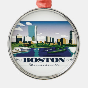 Boston, Massachusetts Julgransprydnad Metall