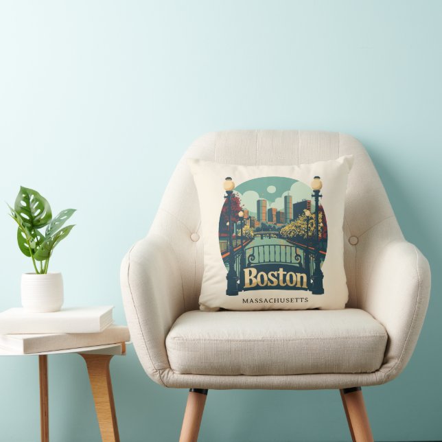 Boston Massachusetts Kudde (Stol)