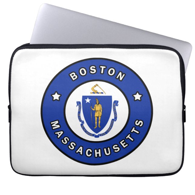 Boston Massachusetts Laptop Fodral (Framsidan)