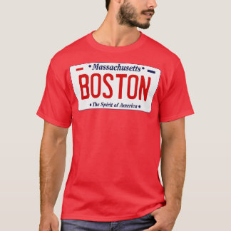 BOSTON Massachusetts License Plate TShirt T Shirt