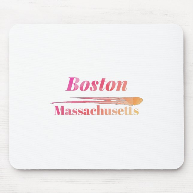 Boston Massachusetts Low Poly Musmatta (Framsidan)