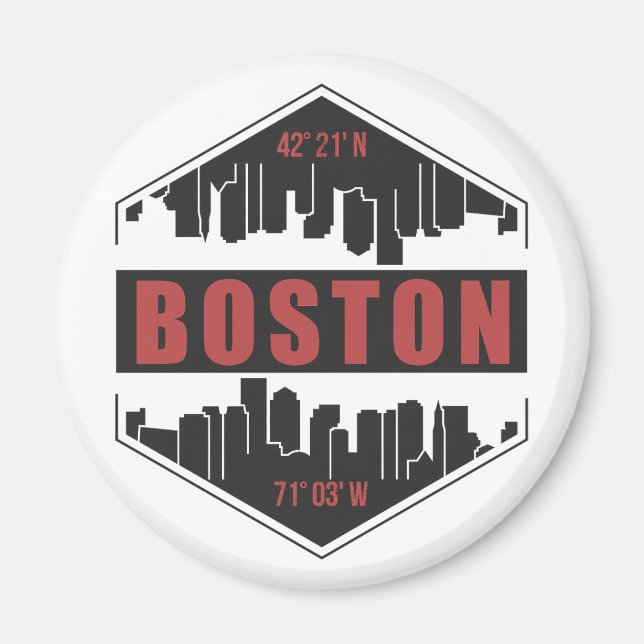 Boston Massachusetts Magnet (Framsidan)