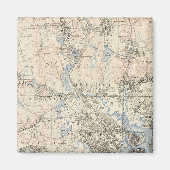 Boston, Massachusetts Magnet (Framsidan)