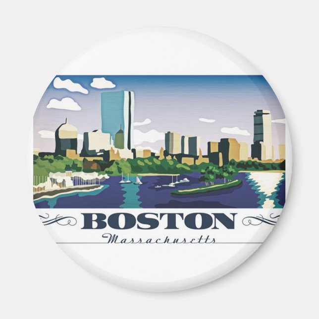 Boston, Massachusetts Magnet (Framsidan)