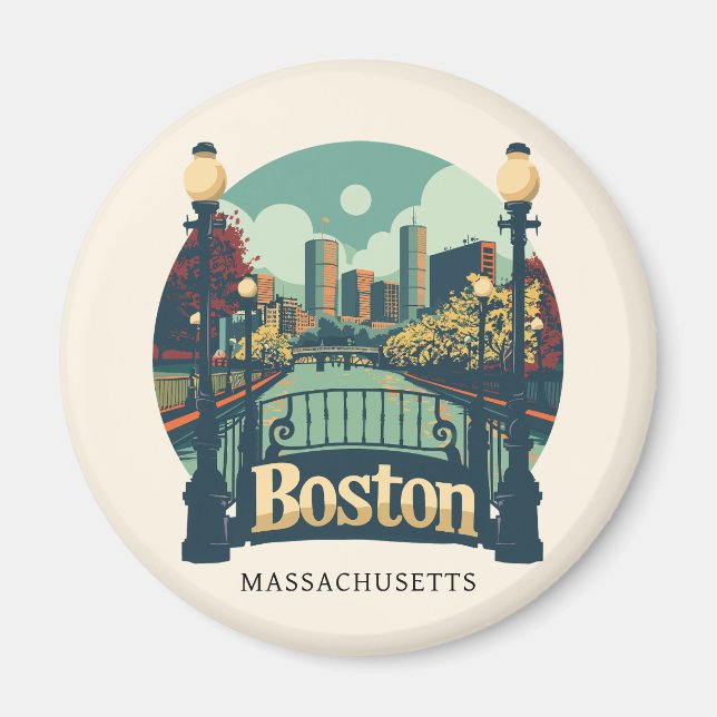 Boston Massachusetts Magnet (Framsidan)