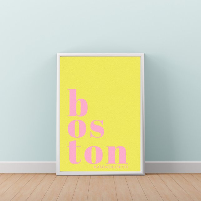 Boston Massachusetts modern stad Poster (Skapare uppladdad)
