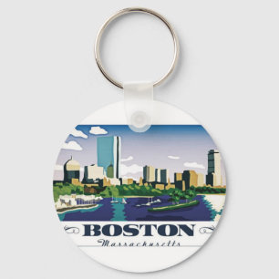 Boston, Massachusetts Nyckelring