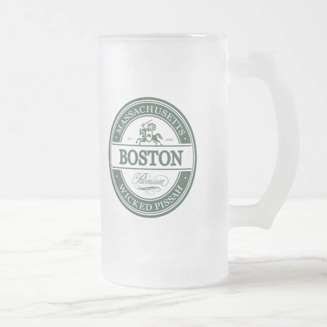 boston massachusetts - ond pissah frostat ölglas (Höger)