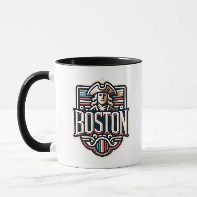 Boston Massachusetts Paul Revere Mugg (Vänster)