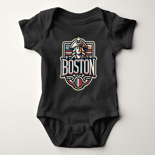 Boston Massachusetts Paul Revere T Shirt (Framsida)