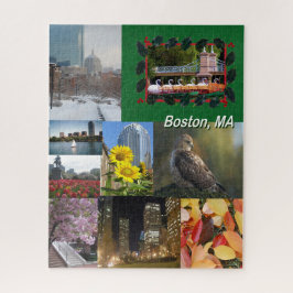 Boston, Massachusetts Photo Collage Pussel