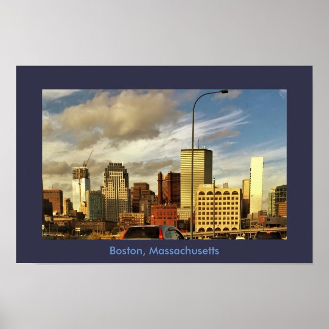 Boston Massachusetts Photo Poster (Framsidan)