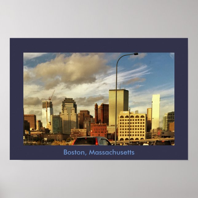 Boston Massachusetts Photo Poster (Framsidan)
