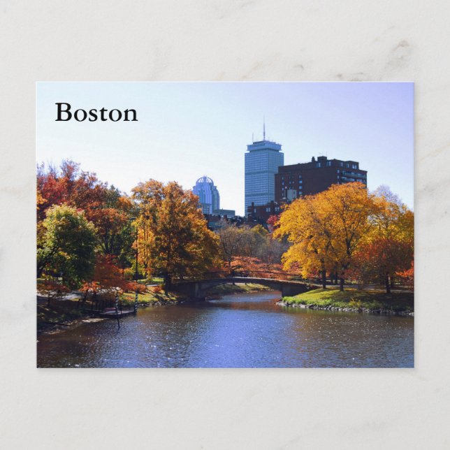 Boston, Massachusetts Postcard Vykort (Framsida)