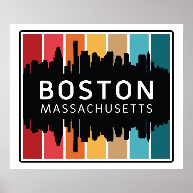 Boston Massachusetts Poster (Framsidan)