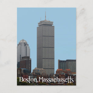 Boston Massachusetts Prudential Torn-postkort Vykort