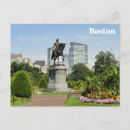 Boston Massachusetts Public Garden Travel Photo Vykort
