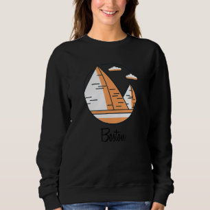 Boston Massachusetts  Pyramid Dålig Geografi Dumt T Shirt