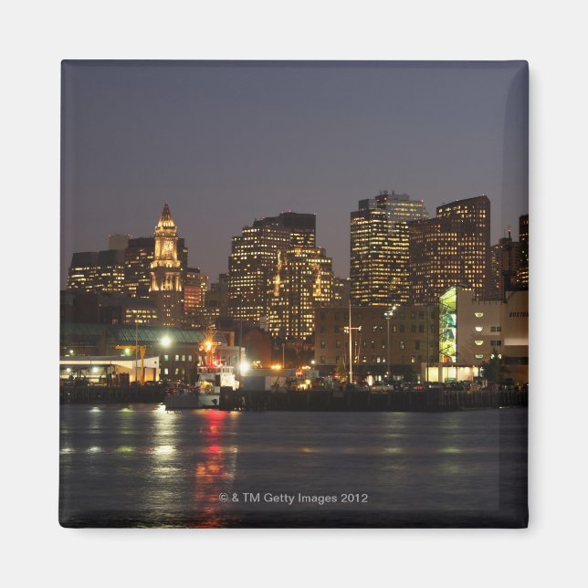 Boston, Massachusetts skyline 4 Magnet (Framsidan)