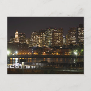 Boston, Massachusetts skyline 6 Vykort