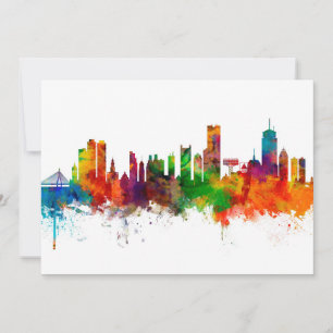Boston Massachusetts Skyline Inbjudningar