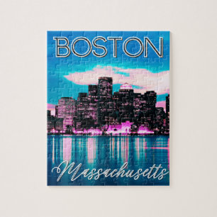 Boston Massachusetts Skyline Pussel
