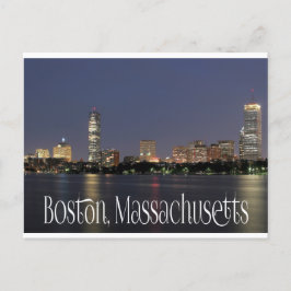 Boston Massachusetts Skyline - USA Vykort