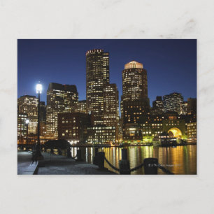 Boston, Massachusetts skyline Vykort