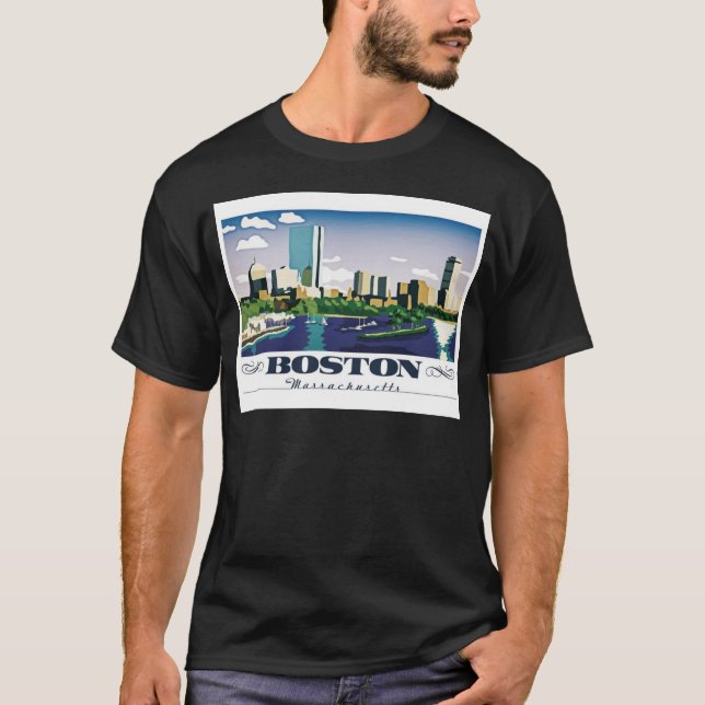 Boston, Massachusetts T-shirt (Framsida)
