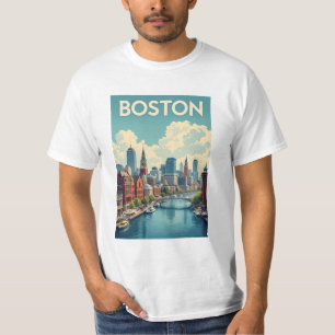 Boston Massachusetts T Shirt