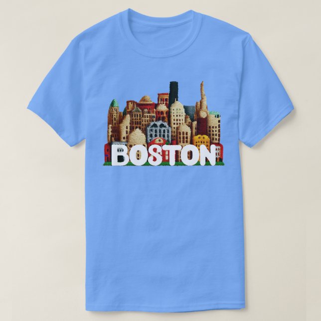 Boston Massachusetts T Shirt (Design framsida)