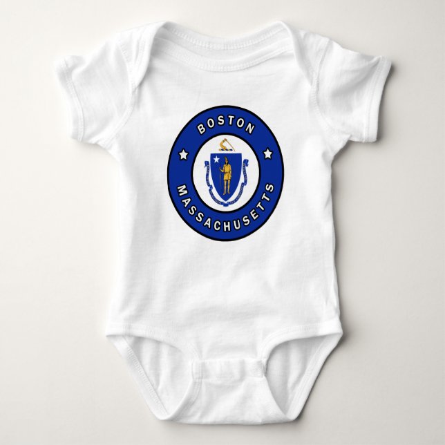 Boston Massachusetts T Shirt (Framsida)