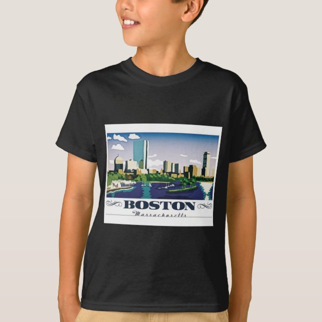Boston, Massachusetts Tee Shirt (Framsida)