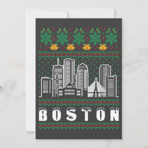 Boston Massachusetts Ugly jul Inbjudningar