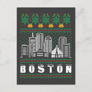 Boston Massachusetts Ugly jul Vykort