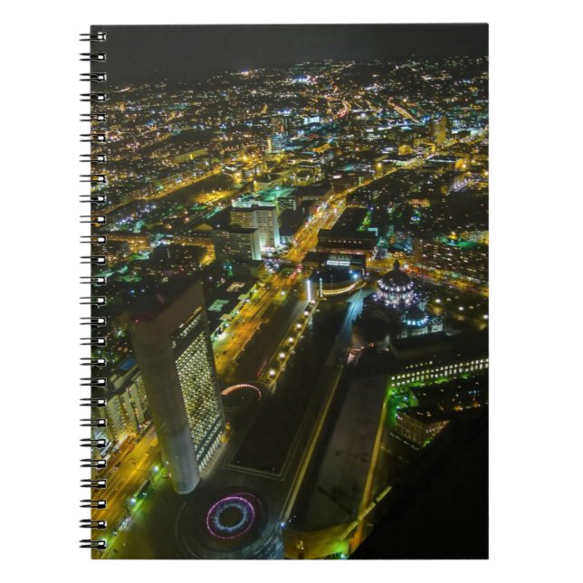 Boston Massachusetts, USA Anteckningsbok Med Spiral (Framsidan)